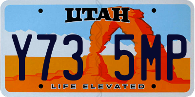 UT license plate Y735MP