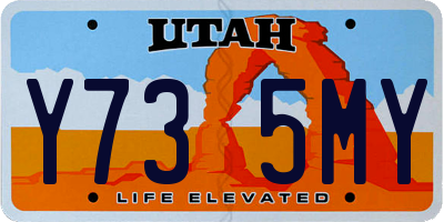 UT license plate Y735MY