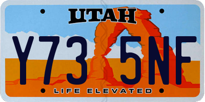 UT license plate Y735NF