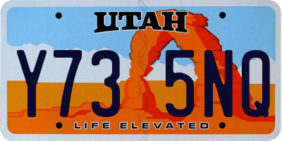 UT license plate Y735NQ