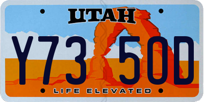 UT license plate Y735OD