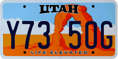 UT license plate Y735OG