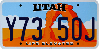 UT license plate Y735OJ