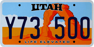 UT license plate Y735OO