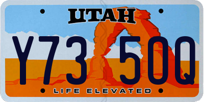UT license plate Y735OQ