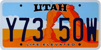 UT license plate Y735OW