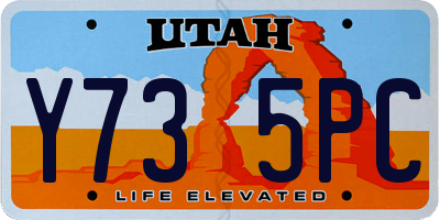 UT license plate Y735PC