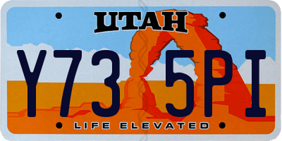 UT license plate Y735PI