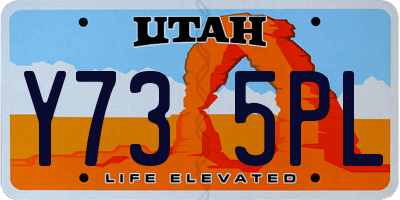 UT license plate Y735PL