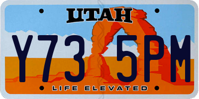 UT license plate Y735PM
