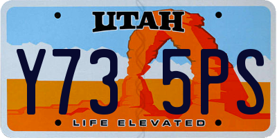 UT license plate Y735PS