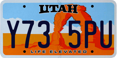 UT license plate Y735PU