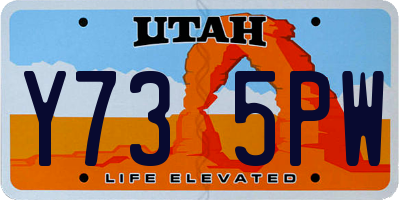 UT license plate Y735PW