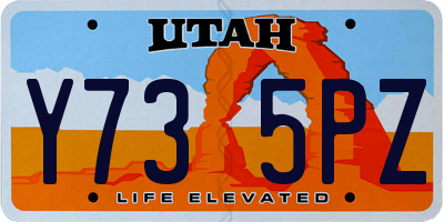 UT license plate Y735PZ