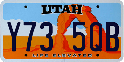 UT license plate Y735QB