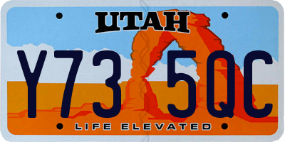 UT license plate Y735QC