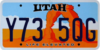 UT license plate Y735QG