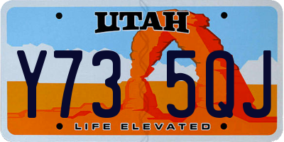 UT license plate Y735QJ