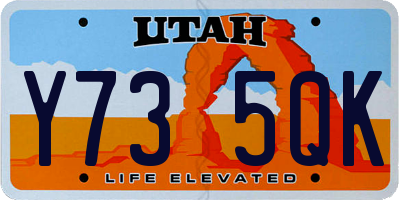 UT license plate Y735QK