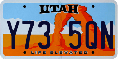 UT license plate Y735QN