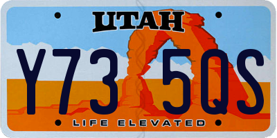 UT license plate Y735QS