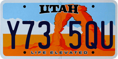 UT license plate Y735QU