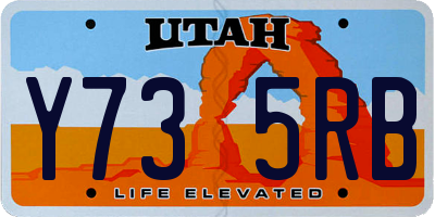 UT license plate Y735RB