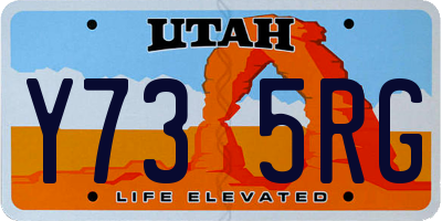 UT license plate Y735RG