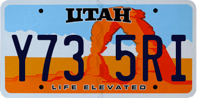 UT license plate Y735RI