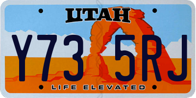 UT license plate Y735RJ