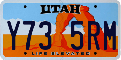 UT license plate Y735RM