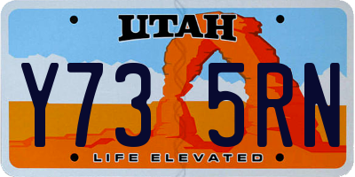 UT license plate Y735RN