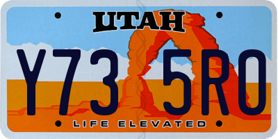 UT license plate Y735RO