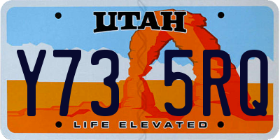UT license plate Y735RQ