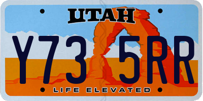 UT license plate Y735RR