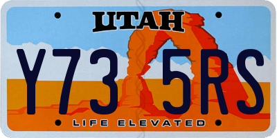 UT license plate Y735RS