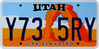 UT license plate Y735RY