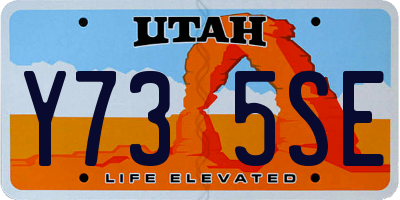 UT license plate Y735SE