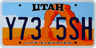 UT license plate Y735SH
