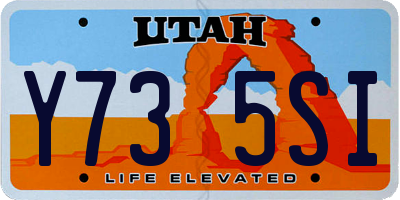 UT license plate Y735SI