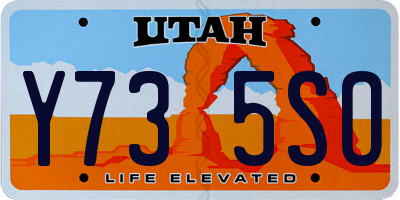 UT license plate Y735SO