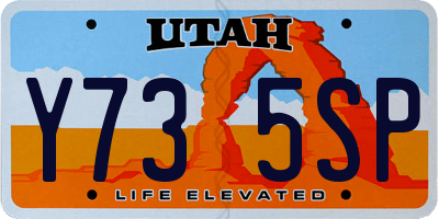 UT license plate Y735SP