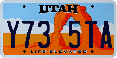 UT license plate Y735TA
