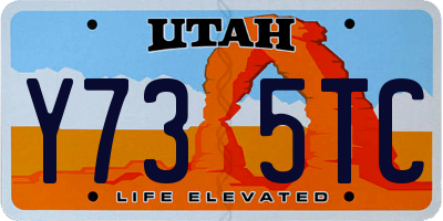 UT license plate Y735TC