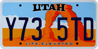 UT license plate Y735TD