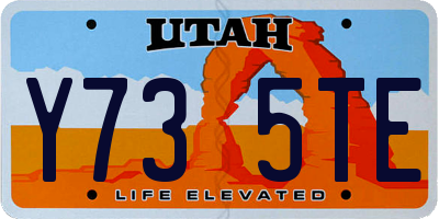 UT license plate Y735TE