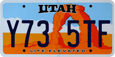 UT license plate Y735TF