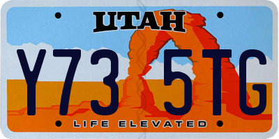UT license plate Y735TG