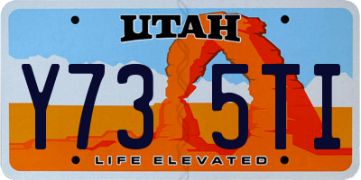 UT license plate Y735TI
