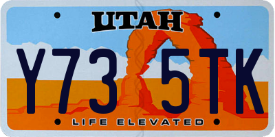 UT license plate Y735TK